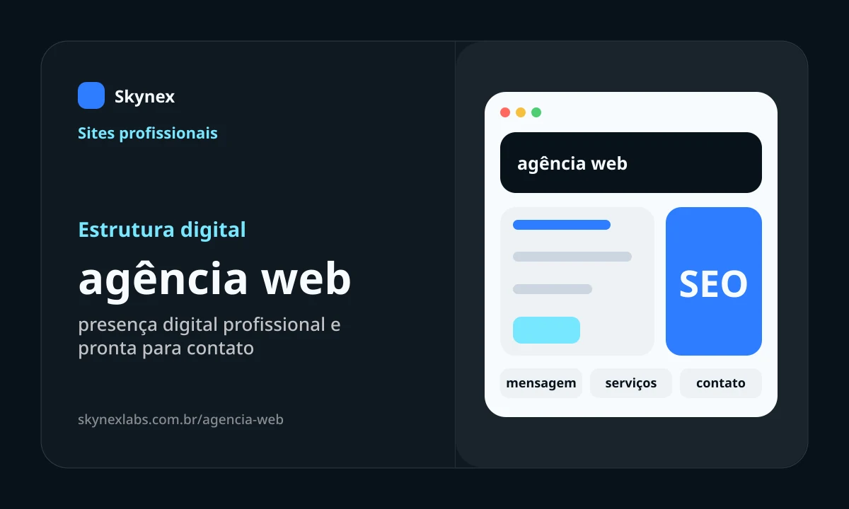 agência web - Estrutura digital