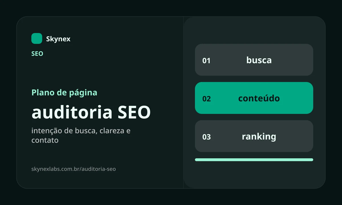 Planejamento estratégico para auditoria SEO auditoria SEO - Planejamento estratégico