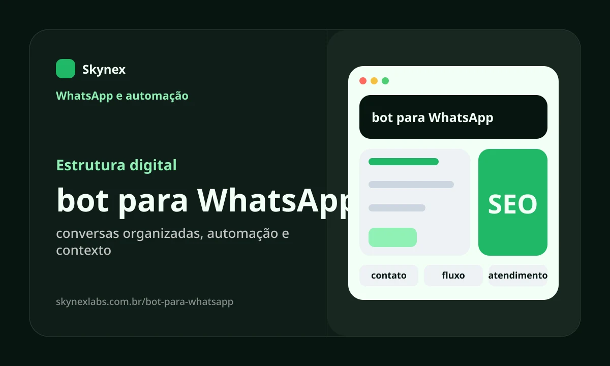 Estrutura digital para bot para WhatsApp bot para WhatsApp - Estrutura digital