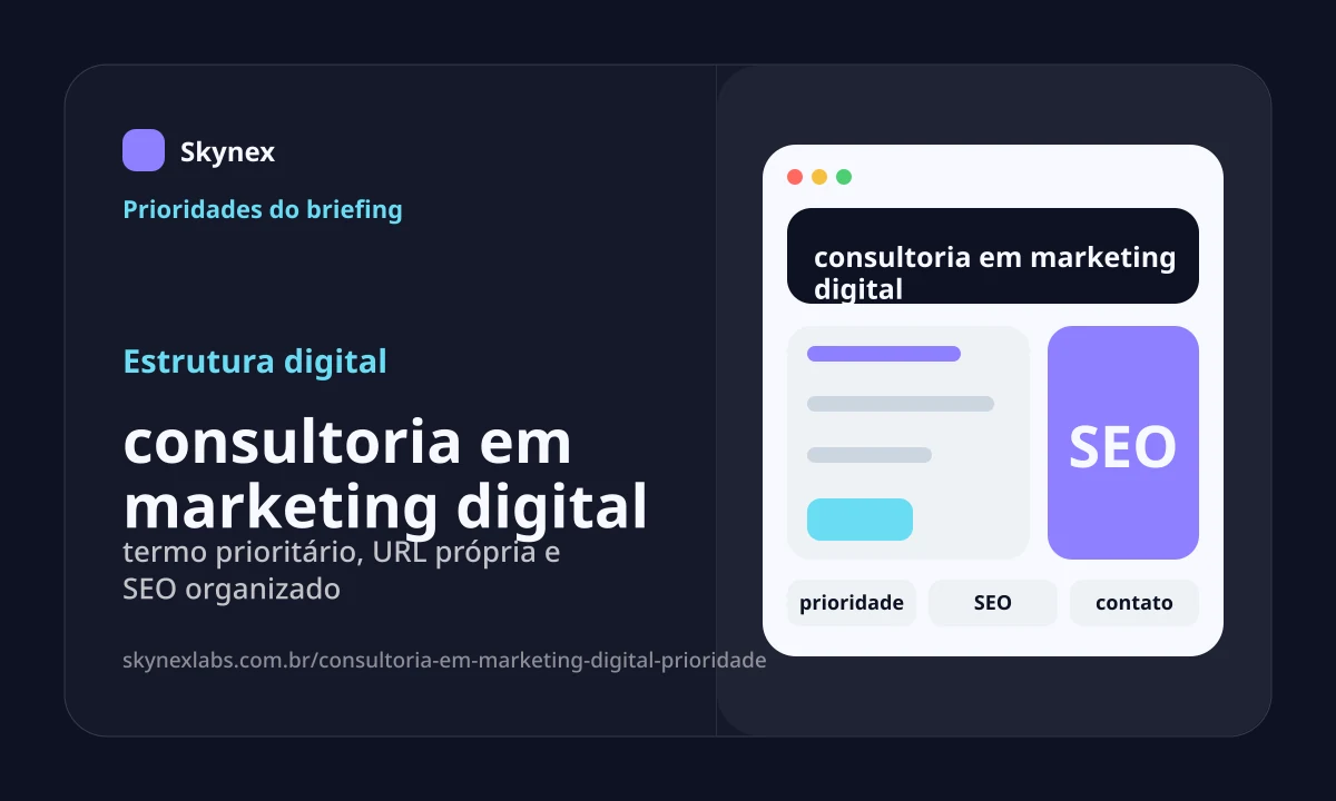 consultoria em marketing digital - Estrutura digital
