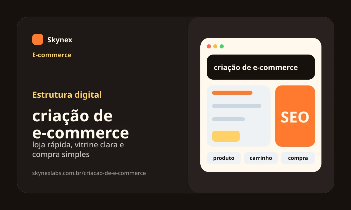 Estrutura digital para criação de e-commerce criação de e-commerce - Estrutura digital