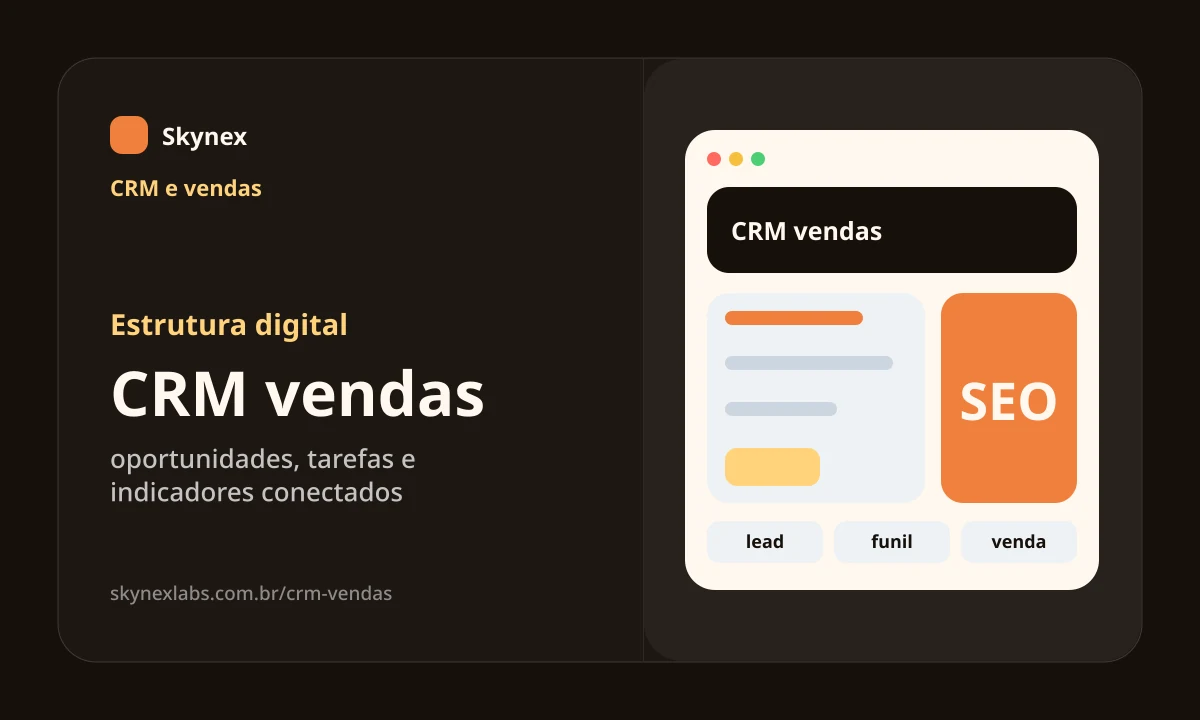 Estrutura digital para CRM vendas CRM vendas - Estrutura digital