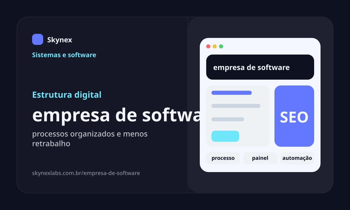 Estrutura digital para empresa de software empresa de software - Estrutura digital