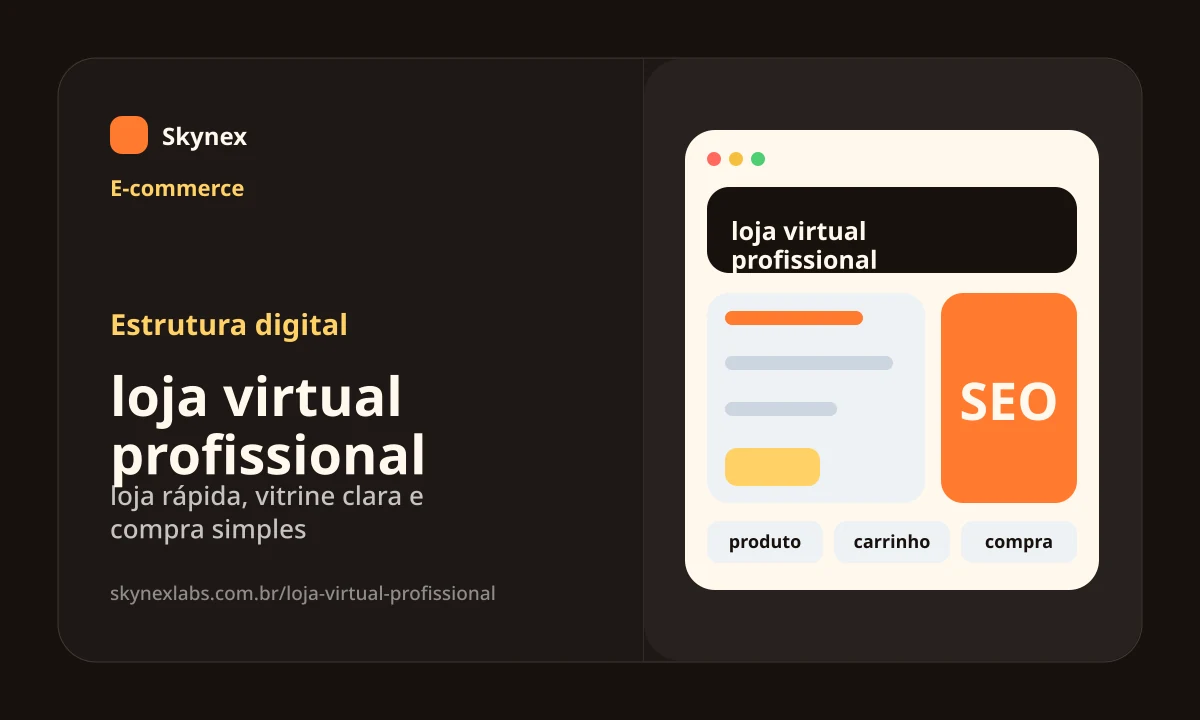 Estrutura digital para loja virtual profissional loja virtual profissional - Estrutura digital