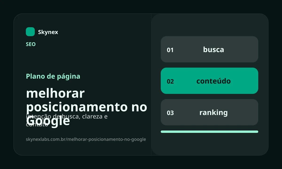 Planejamento estratégico para melhorar posicionamento no Google melhorar posicionamento no Google - Planejamento estratégico