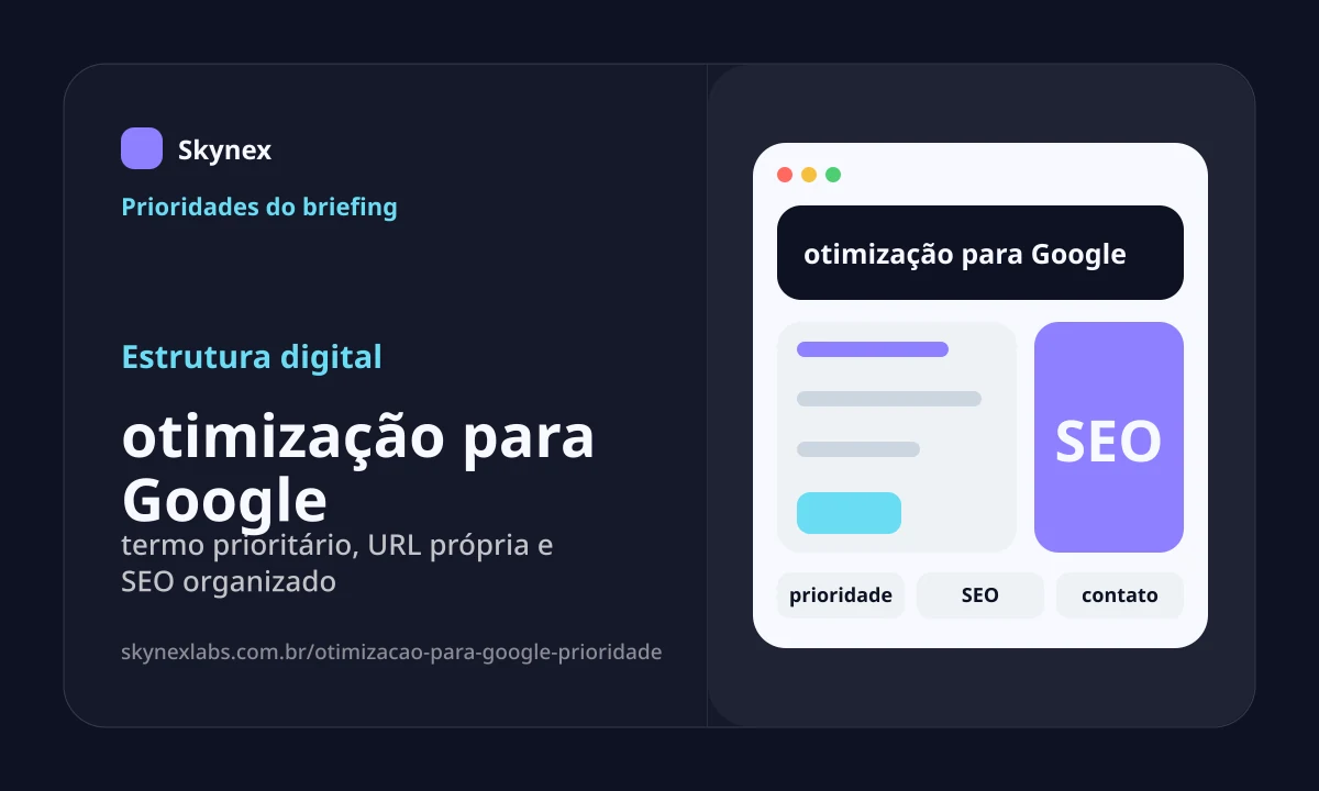 Estrutura digital para otimização para Google otimização para Google - Estrutura digital