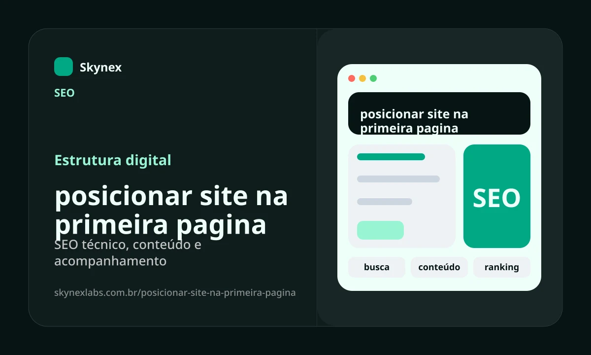 Estrutura digital para posicionar site na primeira pagina posicionar site na primeira pagina - Estrutura digital