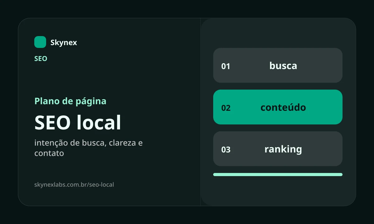 Planejamento estratégico para SEO local SEO local - Planejamento estratégico