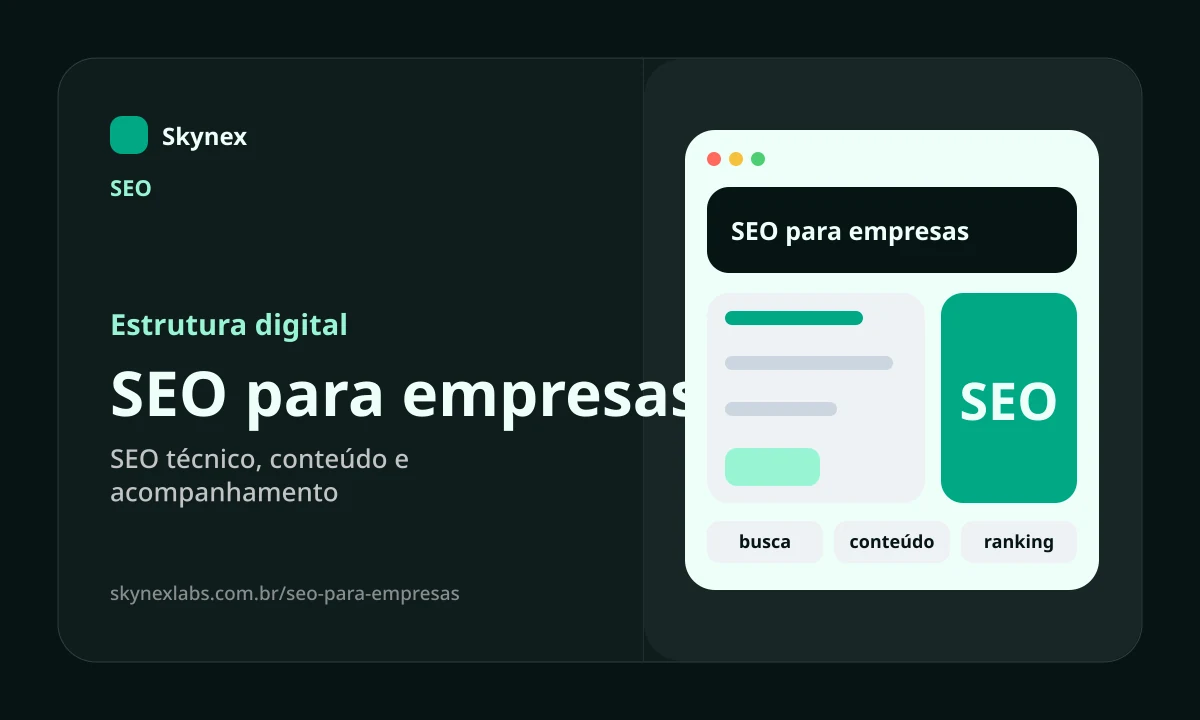 Estrutura digital para SEO para empresas SEO para empresas - Estrutura digital