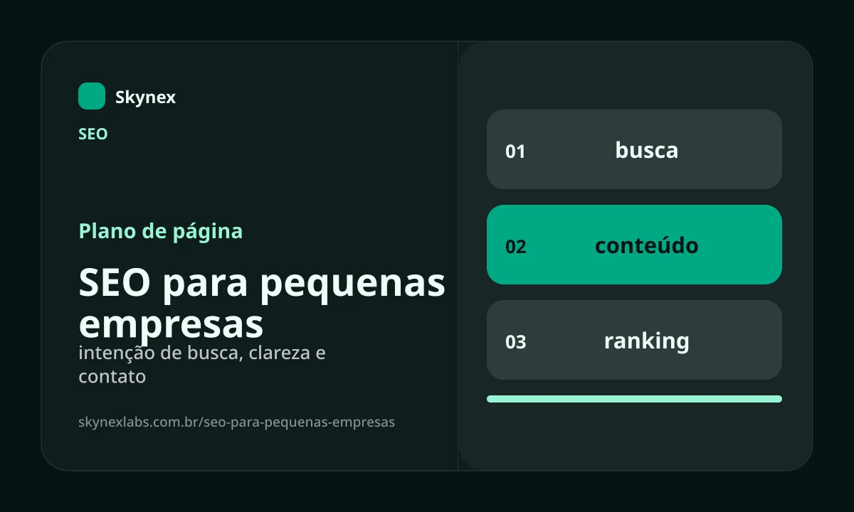 Planejamento estratégico para SEO para pequenas empresas SEO para pequenas empresas - Planejamento estratégico