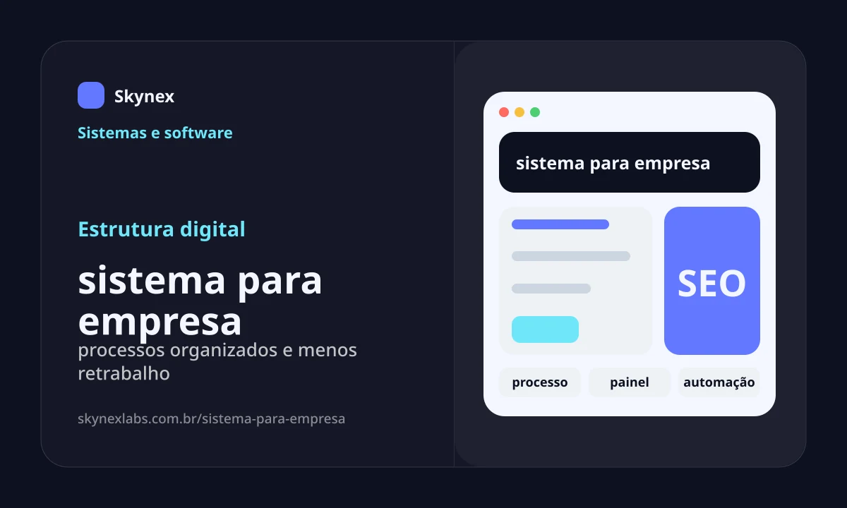 Estrutura digital para sistema para empresa sistema para empresa - Estrutura digital