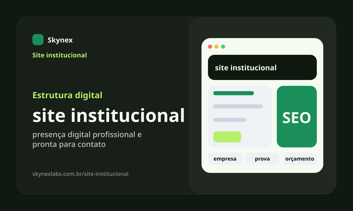 Estrutura digital para site institucional site institucional - Estrutura digital